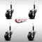 Service Caster 3'' SS Phenolic Wheel Swivel 3/4'' Expanding Stem Caster Set, 4PK SCC-SSEX20S314-PHS-34-4 - alternate 3